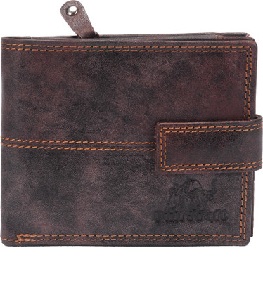 

Bull Kraft Men Brown Genuine Leather Wallet(4 Card Slots), D brown-10