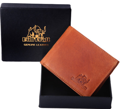 

Bull Kraft Men Tan Genuine Leather Wallet(7 Card Slots)