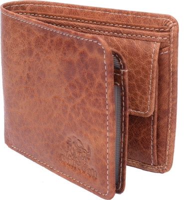 

Bull Kraft Men Tan Genuine Leather Wallet(6 Card Slots), Tan-03