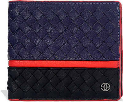 

Eske Men Multicolor Genuine Leather Wallet(8 Card Slots), Navy blueblk