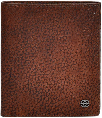 

Eske Men Brown Genuine Leather Wallet(8 Card Slots), Cognac