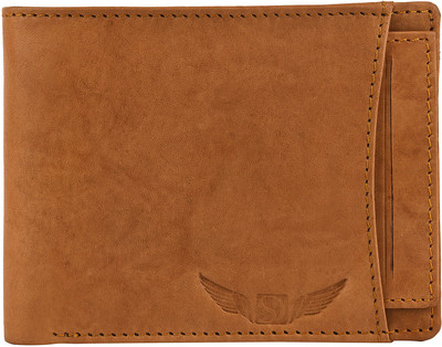 

Skydove Men Tan Genuine Leather Wallet(10 Card Slots)