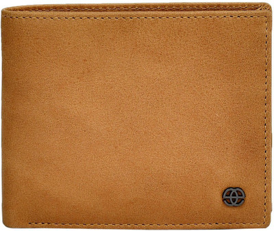 

Eske Men Beige Genuine Leather Wallet(6 Card Slots), Cuoio