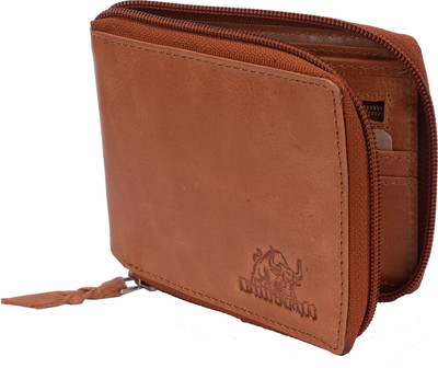 

Bull Kraft Men Tan Genuine Leather Wallet(9 Card Slots), Tan-03
