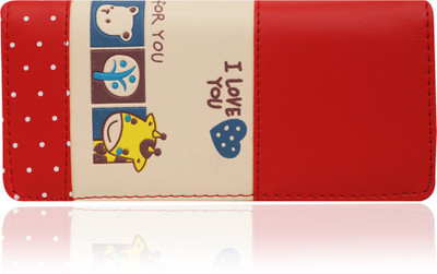 

minaar Women Red Artificial Leather Wrist Wallet(5 Card Slots)