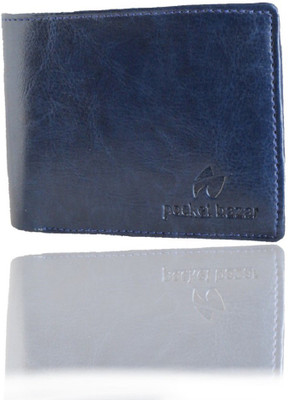 

pocket bazar Men Blue Canvas Card Holder(4 Card Slots)