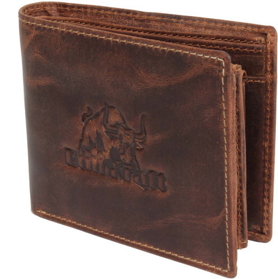 

Bull Kraft Men Brown Genuine Leather Wallet(8 Card Slots)