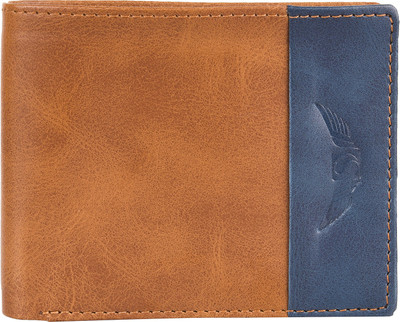 

Skydove Men Tan Genuine Leather Wallet(8 Card Slots)