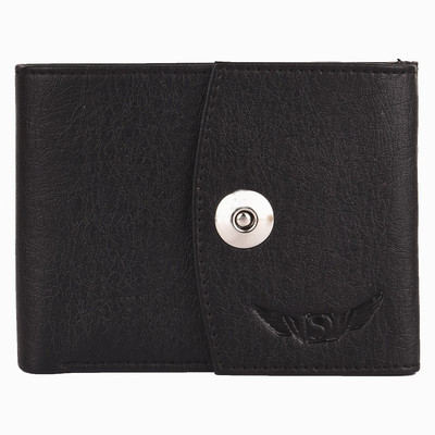 

Skydove Men Black Artificial Leather Wallet(8 Card Slots)