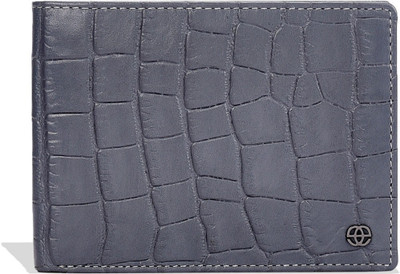 

Eske Men Grey Genuine Leather Wallet(4 Card Slots), Jeansblue