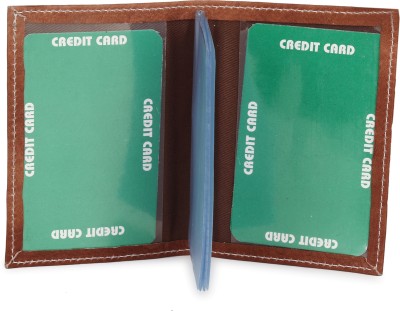 

U Carry Me Men Casual Brown Genuine Leather Wallet(5 Card Slots)