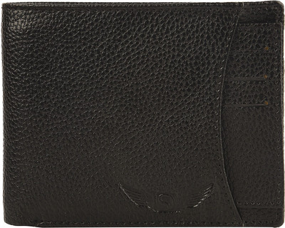 

Skydove Men Black Genuine Leather Wallet(10 Card Slots)