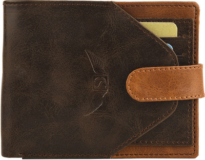 

Skydove Men Brown Genuine Leather Wallet(10 Card Slots)