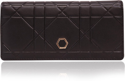 

minaar Women Black Artificial Leather Wallet(6 Card Slots)
