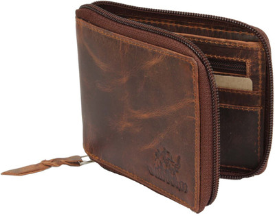 

Bull Kraft Men Casual, Formal Brown Genuine Leather Wallet(9 Card Slots), D brown-10