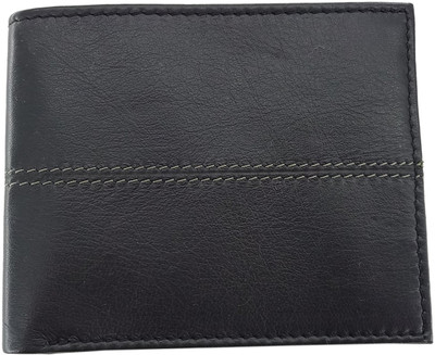 

POSHIDE Men Black Genuine Leather Wallet(6 Card Slots)