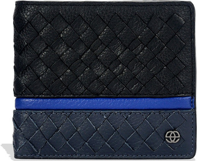 

Eske Men Multicolor Genuine Leather Wallet(8 Card Slots), Blackblue