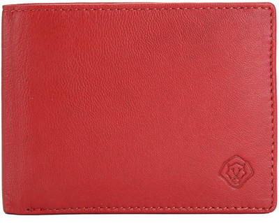 

LEO TORRESI Men Red Genuine Leather Wallet(14 Card Slots), Multi