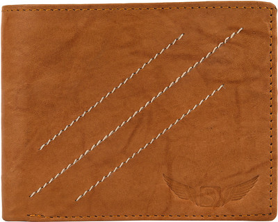 

Skydove Men Tan Genuine Leather Wallet(5 Card Slots)