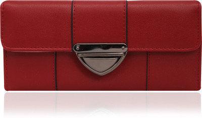 

minaar Women Maroon Artificial Leather Wrist Wallet(10 Card Slots)
