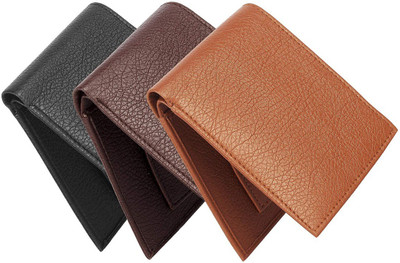 

LAER Men Multicolor Genuine Leather Wallet(3 Card Slots), Multicolour
