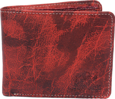 

Bull Kraft Men Red Genuine Leather Wallet(6 Card Slots), Red-06