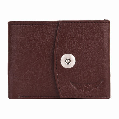 

Skydove Men Brown Artificial Leather Wallet(8 Card Slots)
