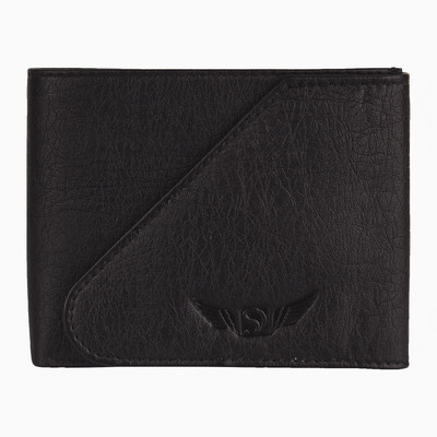 

Skydove Men Black Artificial Leather Wallet(5 Card Slots)