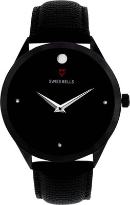 

Svviss Bells 878TA Original Black Dial Black Leather Strap Analog Wrist Watch - For Men