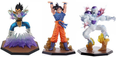 

imodish Dragon Ball Z DBZ 3 Pcs. / Set Vegeta Galick Gun, Goku Spirit Bomb Collection, Frieza Action Figure(Multicolor)