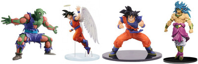 

imodish Dragon Ball Z DBZ 4 Pcs. / Set Piccolo, Goku FES, Angel Goku, Broly Action Figure(Multicolor)