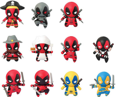 

Marvel Deadpool Series 1 Collectible Blind Bag Key Chains(Multicolor)