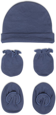 

Pebbles Baby/Infant Cute Printed Cap, Mitten & Bootie Combo(Blue)