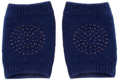 

Babymoon Crawling, Anti-Slip Padded Stretchable Elbow Safety Protector Navy Blue Baby Knee Pads(Ultra protection)