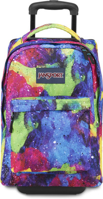 

JanSport WHEELED SUPERBREAK 33 L Trolley Backpack(Multicolor), Multi neon galaxy