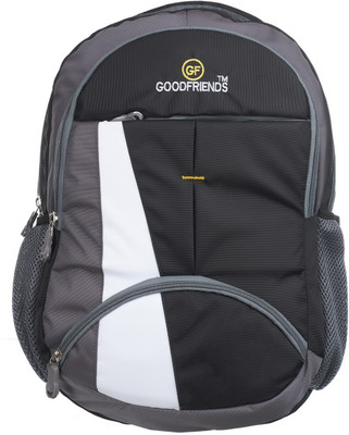 

Good Friends Casual With Rain cover Unisex Extra Storage Waterproof 30 Backpack(Black)