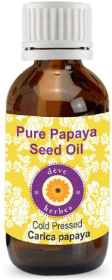 

Deve Herbes Pure Papaya seed oil 100ml (Carica papaya) 100% Natural Therapeutic Grade Cold Pressed(100 ml)