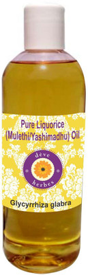 

Deve Herbes Pure Liquorice Oil 200ml (Glycyrrhiza glabra) 100% Natural Therapeutic Grade(200 ml)