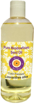 

Deve Herbes Pure Meadowfoam Seed Oil 200ml (Limnanthes alba) 100% Natural Therapeutic Grade Cold Pressed(200 ml)