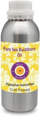 

Deve Herbes Pure Sea Buckthorn Oil 630ml (Hippophae rhamnoides) 100% Natural Therapeutic Grade Cold Pressed(630 ml)