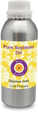 

Deve Herbes Pure Soybean Oil 1250ml (Glycine max) 100% Natural Therapeutic Grade Cold Pressed(1250 ml)