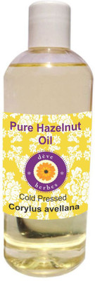 

Deve Herbes Pure Hazelnut Oil (Corylus avellana) 100% Natural Therapeutic Grade Cold Pressed(200 ml)