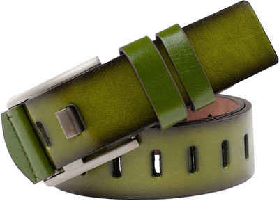 

Bacchus Men Casual Green Artificial Leather Belt