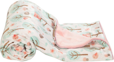 

MeeMee Printed  Crib Baby Blanket(Cotton, Pink