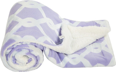 

MeeMee Printed  Crib Baby Blanket(Cotton, Purple