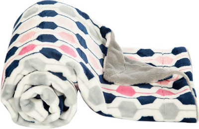 

MeeMee Printed  Crib Baby Blanket(Cotton, Pink