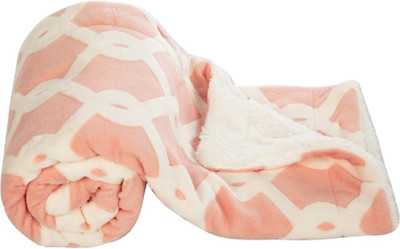 

MeeMee Printed  Crib Baby Blanket(Cotton, Pink