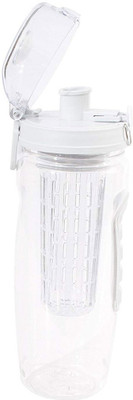 

InfusionH2O Fruit Infused Water Bottle - Large 32 Oz - Light Gray 990 ml Shaker(Pack of 1, White)