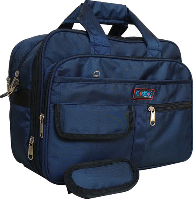 

costfide 15.6 inch Expandable laptop messenger bag Large Briefcase - For Men(navy blue)