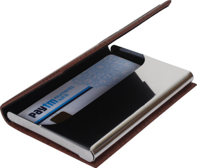 

Trajectory HANDCRAFTED BUSINESS CARD HOLDER 20 Card Holder(Set of 1, Brown)